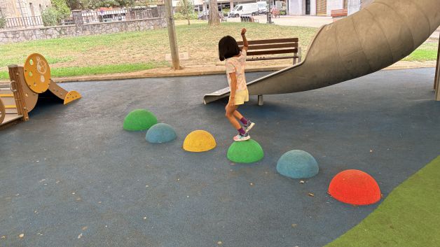 Coloreando los saltos.