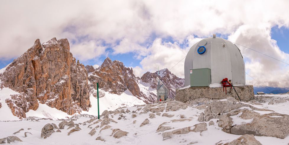 Cumbre Horcados Rojos desde Cabaña Verónica