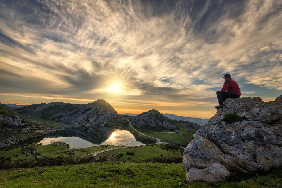 Esperando al atardecer