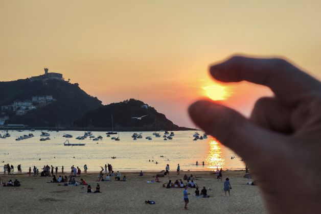 El sol pillado