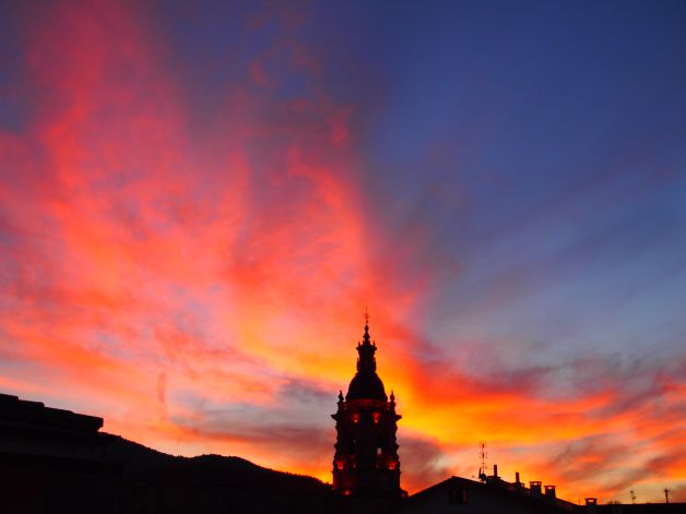 Anochecer de fuego