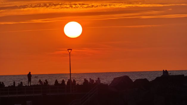 El atardecer