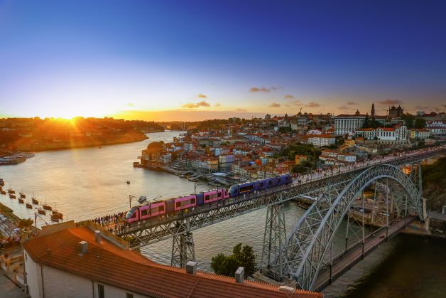 Atardecer en Oporto