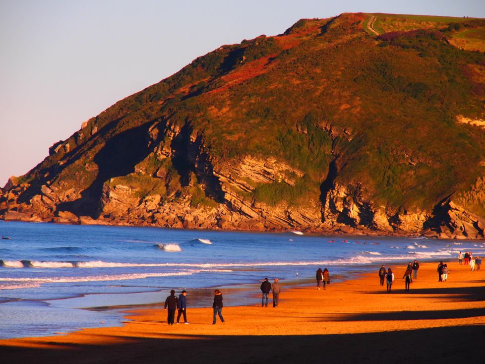 Belleza en la playa de Zarautz