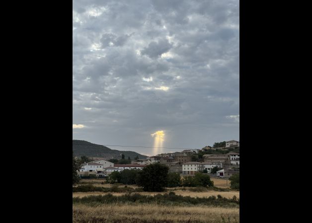 Cuando el cielo decide iluminar la tierra 