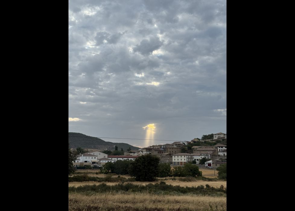 Cuando el cielo decide iluminar la tierra 