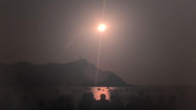 Eclipse en La Concha