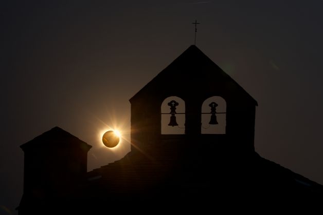 Eclipse desde Eunate.