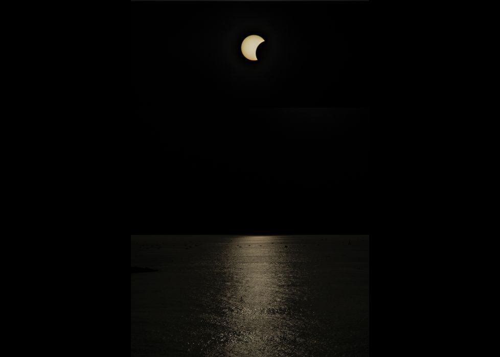 Eclipse en el mar