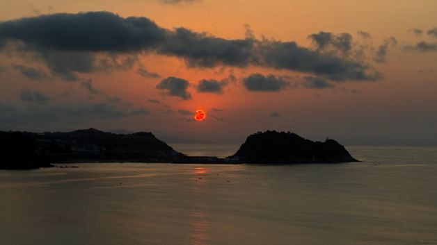 Getaria tras el eclipse 