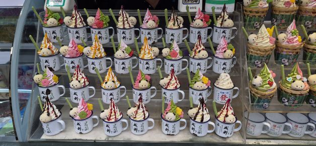 Helados al detalle.