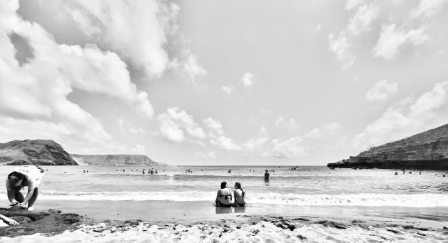 Las doñas en la playa