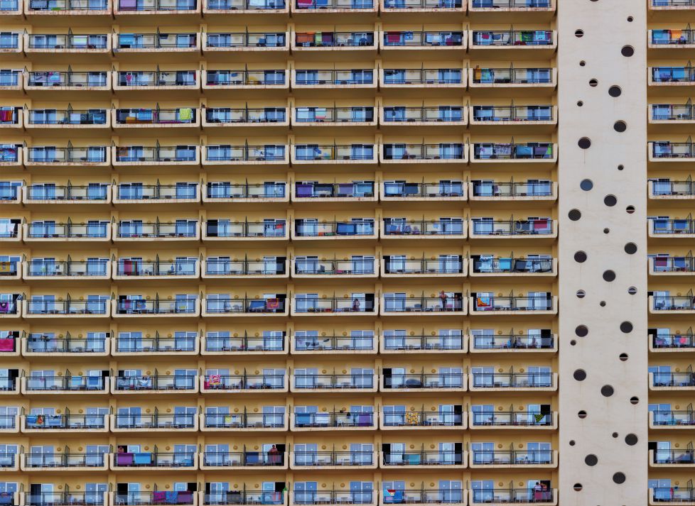 Los balcones del hotel