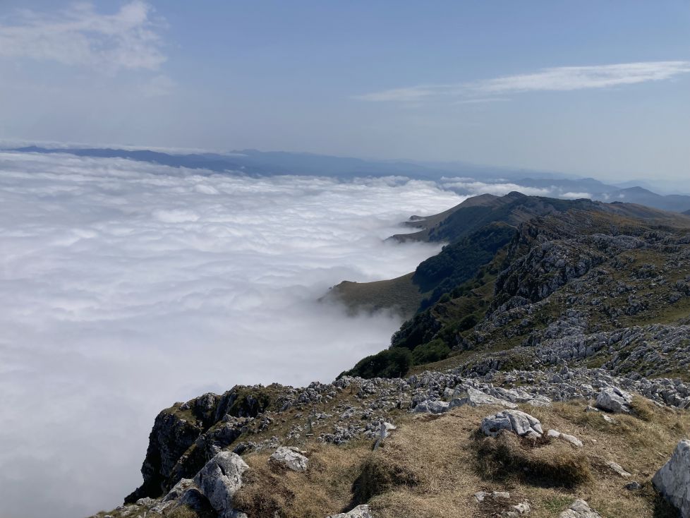 Mar de nubes en Aralar