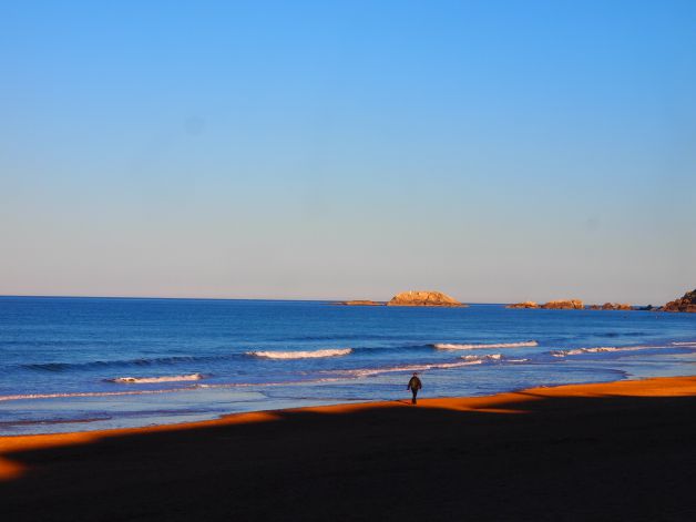 Paseando por el mar azul