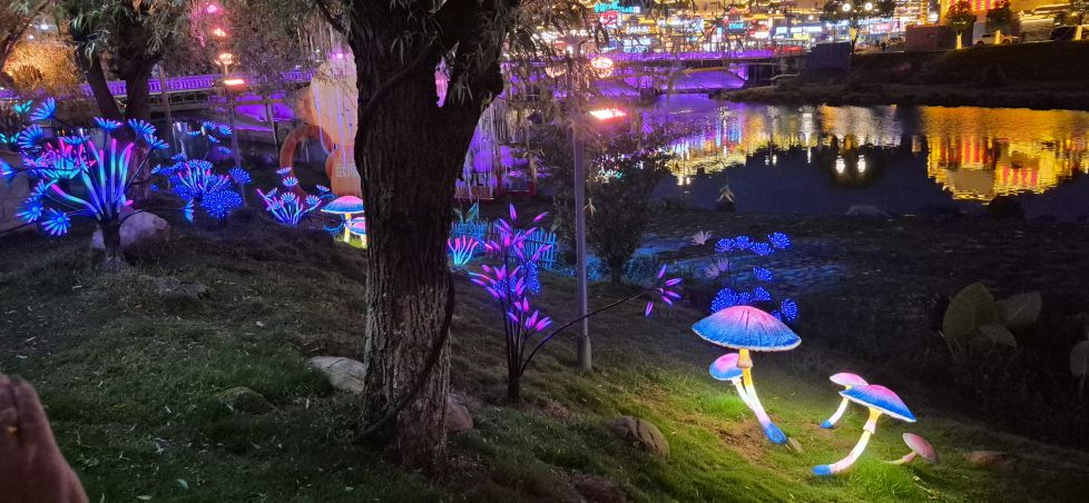 Un pueblo con un parque especial