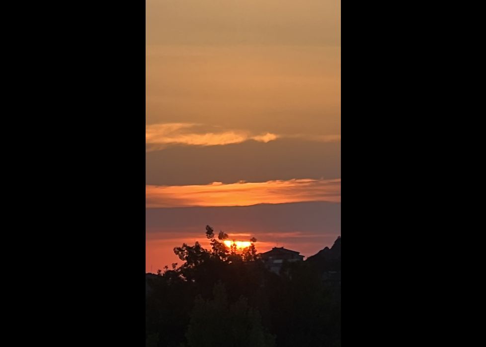 El sol se esconde