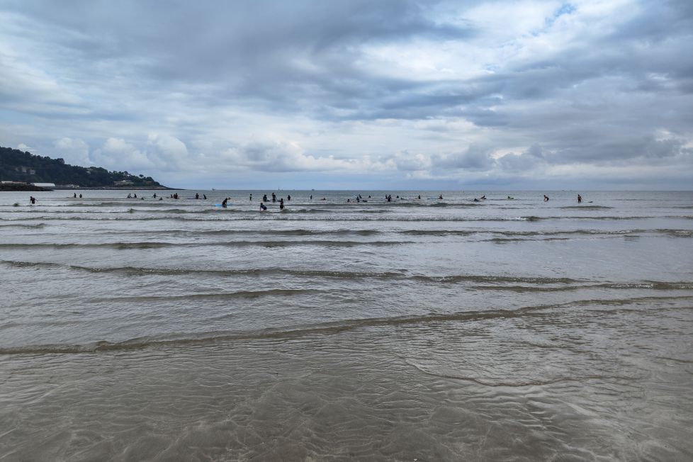 Surfistas en el agua